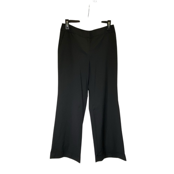 ANN TAYLOR LAURA Classic Black Women's size 6P wool lined dress office Pants - Picture 1 of 5